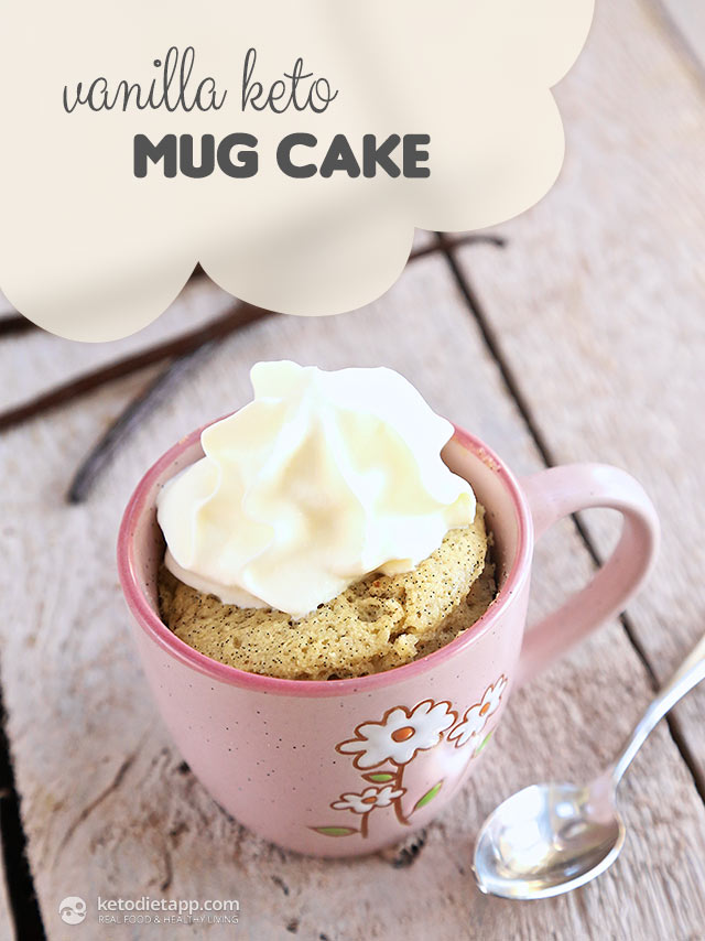 Vanilla Keto Mug Cake | The KetoDiet Blog