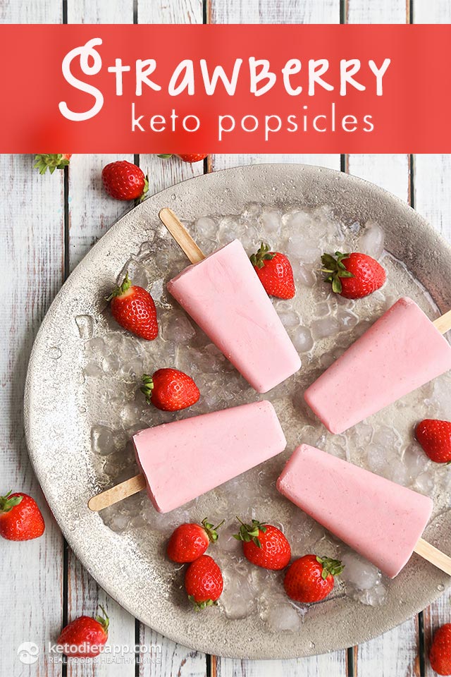 Strawberry Keto Popsicles  The KetoDiet Blog
