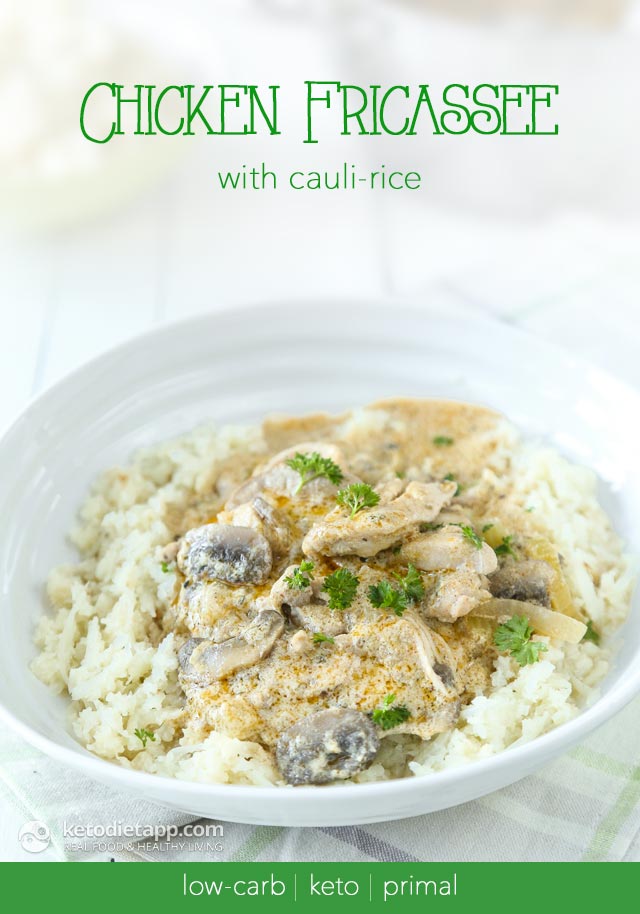 Low-Carb Chicken Fricassee | The KetoDiet Blog